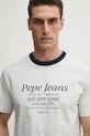 Μπλουζάκι Pepe Jeans PETERSON γκρί PM509801