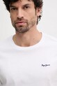 Хлопковая футболка Pepe Jeans BACK CLAG белый PM509921