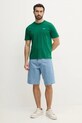 Pepe Jeans pamut póló CONTRAST CONNOR PM509933 zöld SS25