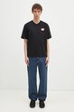 ICECREAM tricou din bumbac Roundabout IC24460 negru