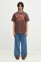 Бавовняна футболка Billionaire Boys Club Tropical Island Fill Arch Logo B24460 коричневий