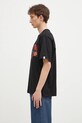 Бавовняна футболка Billionaire Boys Club Tropical Island Fill Arch Logo B24460 чорний SS25