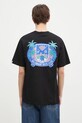 Odzież Billionaire Boys Club t-shirt bawełniany Tropical Crest B24461 czarny