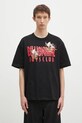 Billionaire Boys Club tricou din bumbac Duck Embroidered imprimeu negru B24464