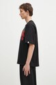 Billionaire Boys Club tricou din bumbac Duck Embroidered B24464 negru SS25
