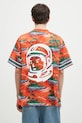 Clothing Billionaire Boys Club t-shirt Tropical Island Print Football Top B24466 multicolor