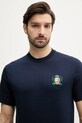 Lacoste tricou din bumbac bleumarin TH0027