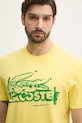 Хлопковая футболка Lacoste жёлтый TH0284