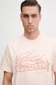Lacoste tricou din bumbac portocaliu TH0284