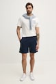 Bavlnené tričko Lacoste TH0288 biela SS25