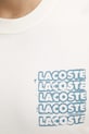 Bavlnené tričko Lacoste TH0288 biela