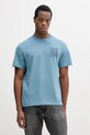 Одяг Бавовняна футболка Lacoste TH0288 блакитний