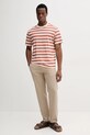 Lacoste tricou din bumbac TH0290 bej SS25