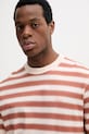 Lacoste t-shirt bawełniany beżowy TH0290