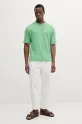 Lacoste t-shirt bawełniany TH8757 zielony SS25