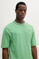 Βαμβακερό μπλουζάκι Lacoste πράσινο TH8757