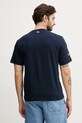 Oblečení Bavlněné tričko Lacoste TH9694 námořnická modř