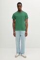 Pamučna majica Lacoste TH9894 zelena SS25