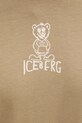 Хлопковая футболка Iceberg F018.6306 зелёный