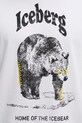 Bombažna kratka majica Iceberg F025.6307 bela