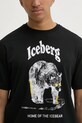 Хлопковая футболка Iceberg чёрный F025.6307