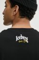 Iceberg t-shirt bawełniany F025.6307 czarny