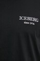 Хлопковая футболка Iceberg F046.6327 чёрный