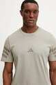 adidas t-shirt bawełniany Future Icons zielony JI8783