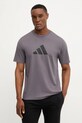 adidas tricou din bumbac Future Icons print gri JD4921