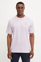Одяг Бавовняна футболка adidas IK3065 фіолетовий