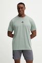 Odzież adidas Performance t-shirt treningowy JD8234 zielony