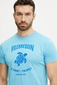 Vilebrequin tricou din bumbac PORTISOL PTSC9018 albastru SS25