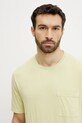 Vilebrequin t-shirt bawełniany TITAN żółty TTNCP103