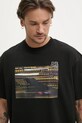 HUGO tricou din bumbac x RACING BULLS negru 50545125