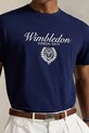 Polo Ralph Lauren t-shirt bawełniany Wimbledon Collection granatowy 710970522
