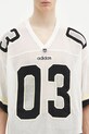 Хлопковая футболка adidas Originals KNIT JERSEY белый JX1699