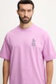 Hummel t-shirt bawełniany fioletowy 227549
