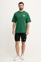 Hummel tricou din bumbac 227549 verde SS25