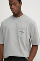 Levi's tricou din bumbac HALF SLEEVE GR PCKT T gri 001MH