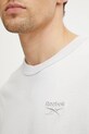 Bavlněné tričko Reebok Classic 100214088 šedá