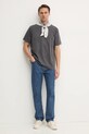Хлопковая футболка American Vintage MFIZ25BE25 серый SS25