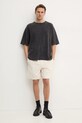 American Vintage t-shirt bawełniany MSON02AGE25 szary SS25
