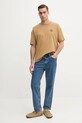 Бавовняна футболка American Vintage MYKO02AE25 зелений SS25