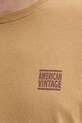 Бавовняна футболка American Vintage MYKO02AE25 зелений