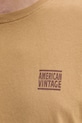 Хлопковая футболка American Vintage MYKO02AE25 зелёный