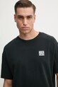American Vintage tricou din bumbac negru MYKO02AE25