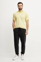 adidas Originals pamut póló 3-Stripes JN7021 sárga SS25