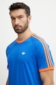 adidas Originals t-shirt in cotone Q2 Monogram Cal blu JD0700