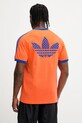 Odzież adidas Originals t-shirt bawełniany Q2 Monogram Cal JP4431 pomarańczowy