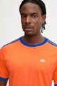 Bavlnené tričko adidas Originals Q2 Monogram Cal oranžová JP4431